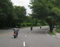 Students learn during a street rider lesson