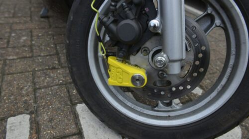 Secure your bike with a disc lock