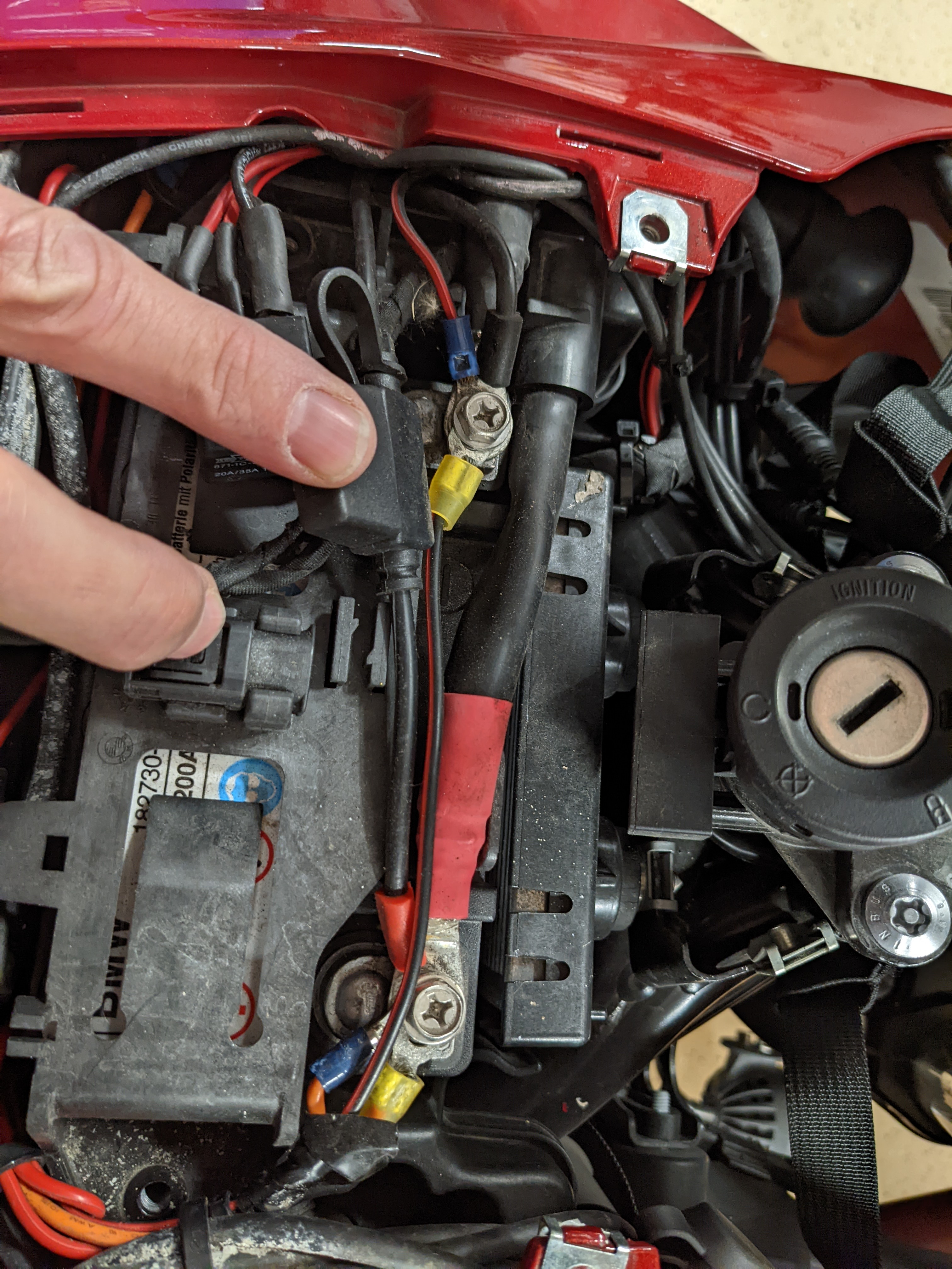 Double checking battery connections