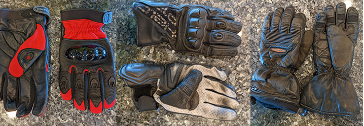 Motorcycle gloves have unique characteristics